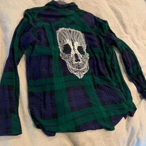 Skull flannel